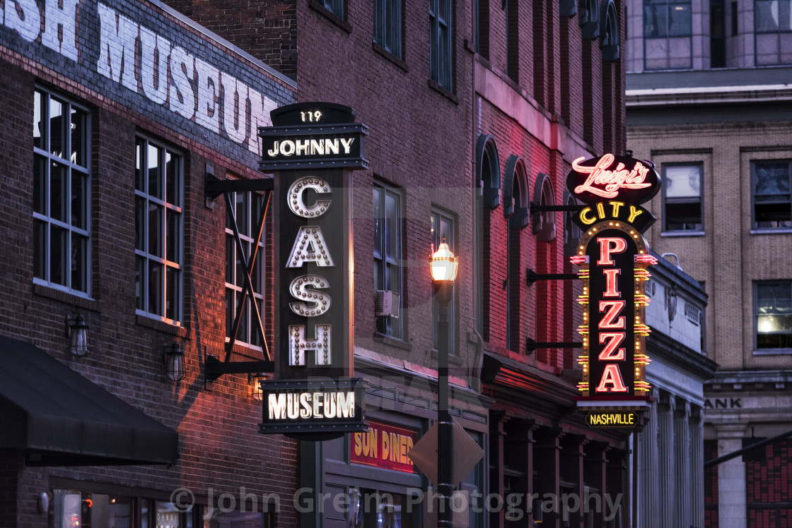 "Johnny Cash Museum in downtown Nashville" stock image