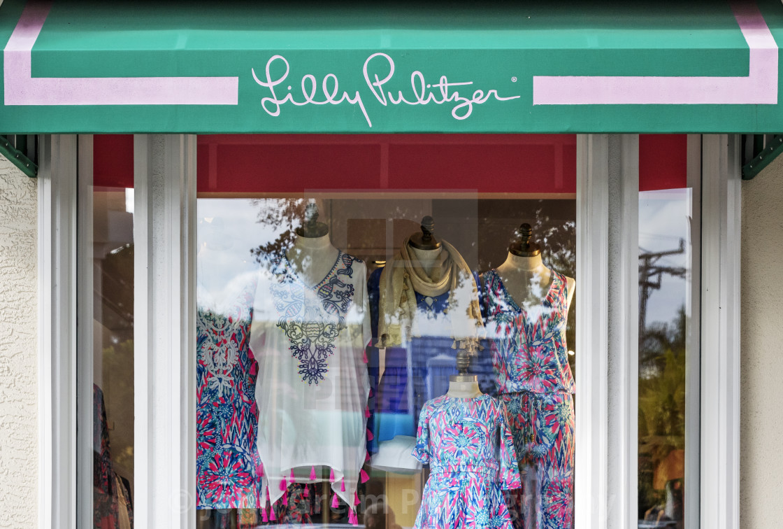 "Lilly Pulitzer retail store in Sarasota" stock image