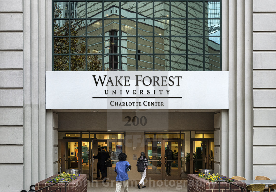 "Wake Forest University Carlotte campus" stock image