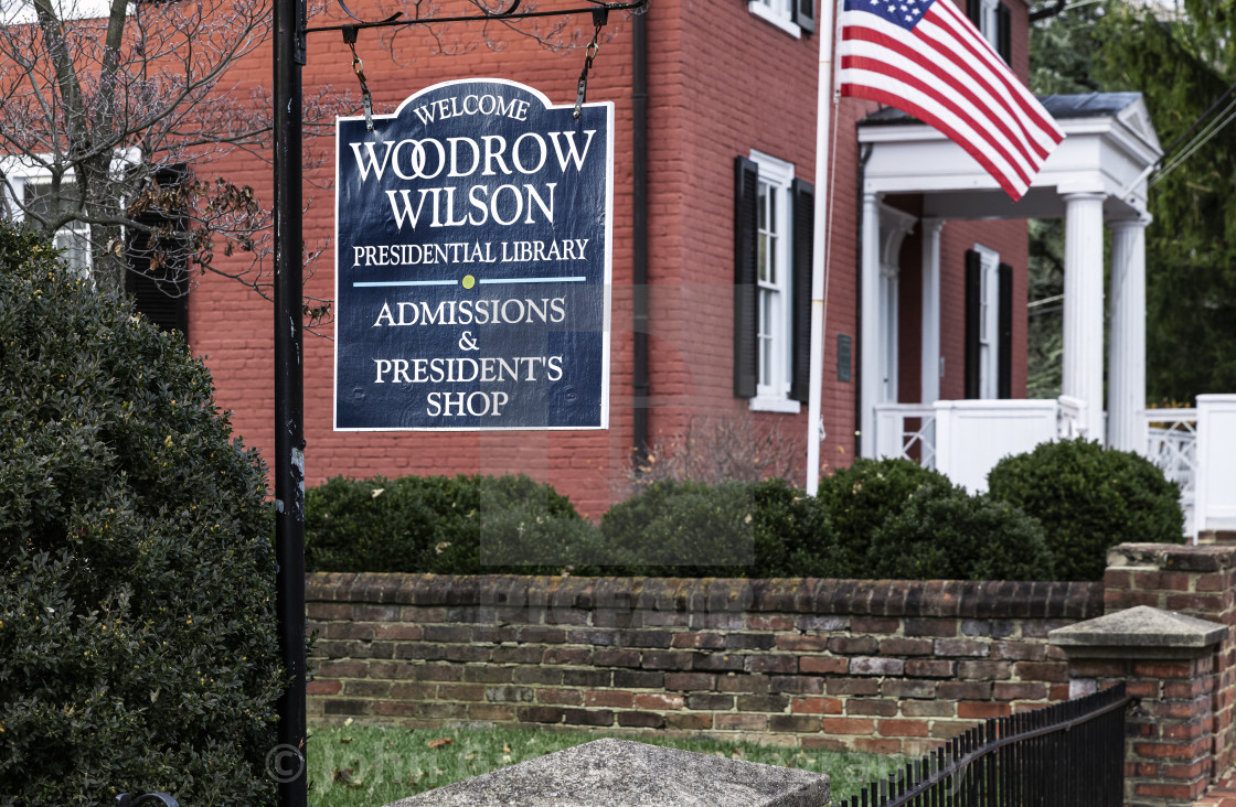 "Woodrow Wilson Presidential Library museum" stock image