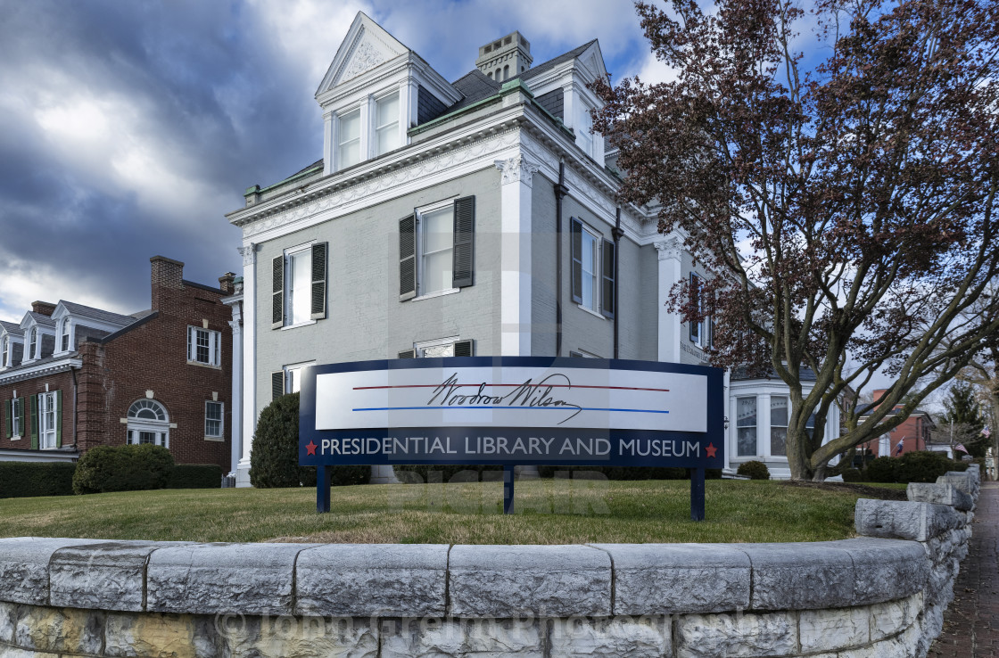 "Woodrow Wilson Presidential Library museum" stock image