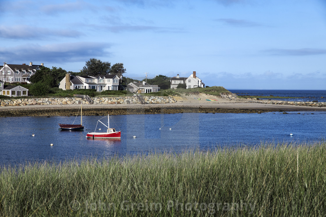 "Charming Sesuit Harbor, Dennis" stock image