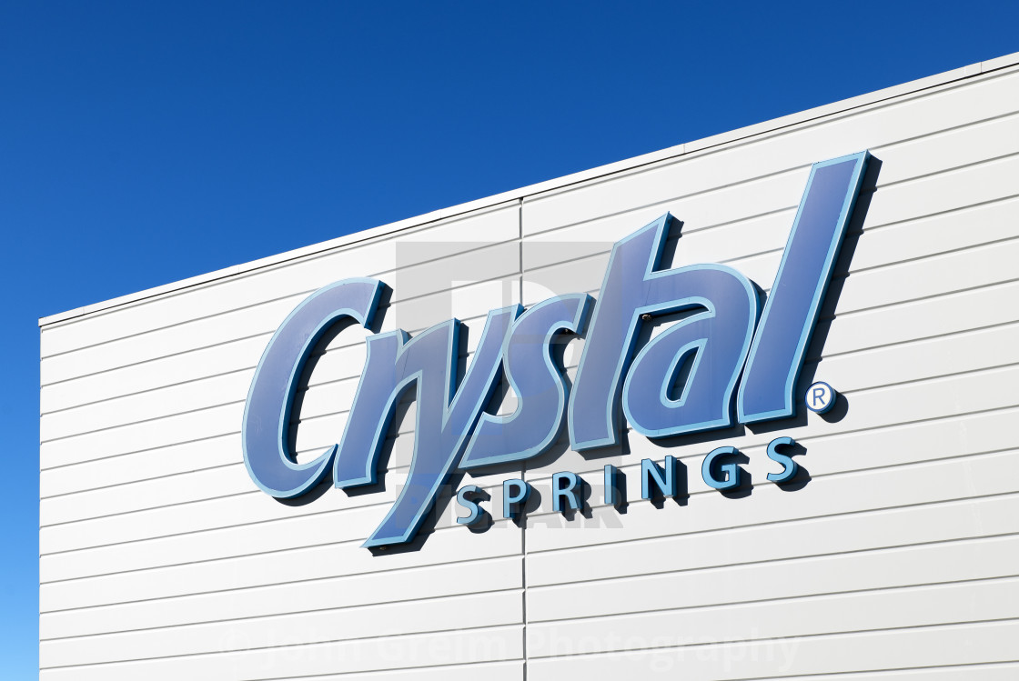 "Crystal Springs drinking water distribution warehouse" stock image