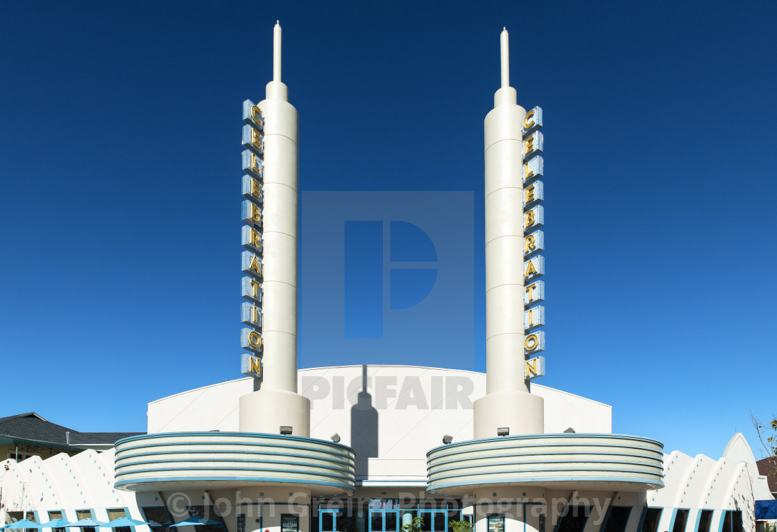 "Theater in the town of Celebration Village" stock image