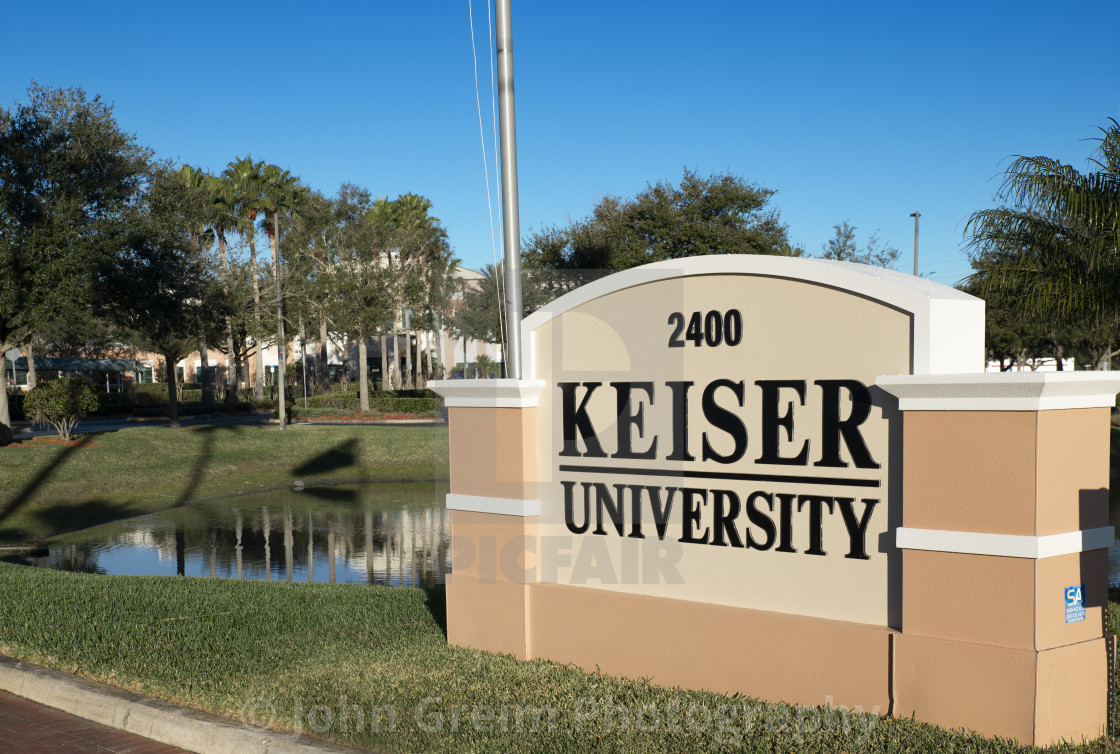 "Keiser University campus in Lakeland." stock image