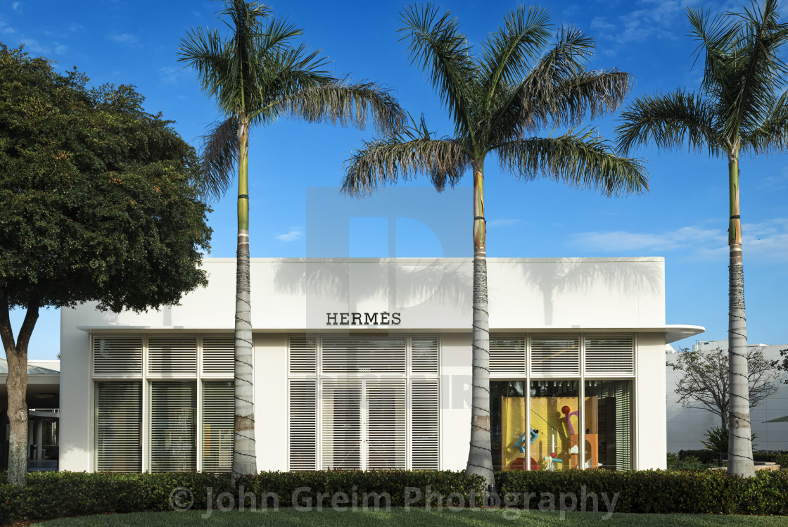 "Hermes store at the Waterside Shops, Naples" stock image