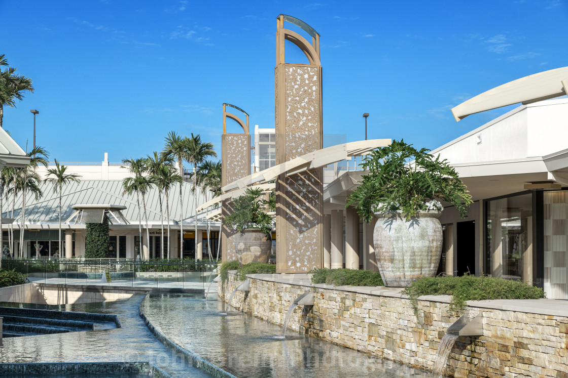 "The Waterside Shops, Naples, Florida" stock image