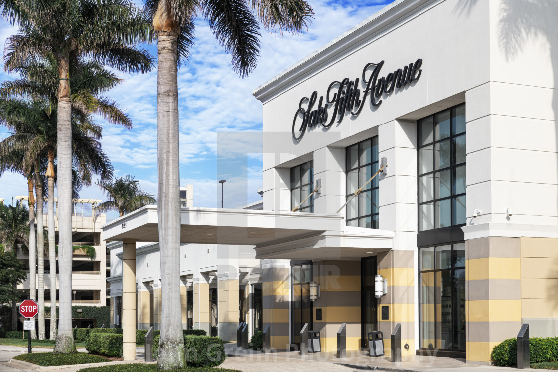 "Saks Fifth Avenue store at the Waterside Shops" stock image