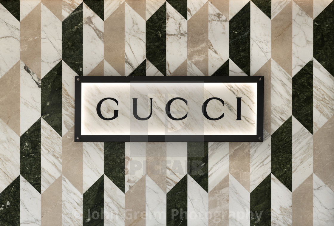 "Gucci brand logo." stock image