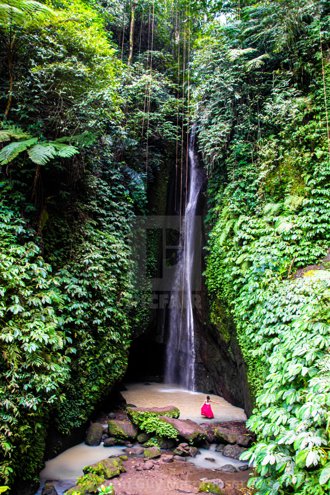 "WATERFALLS IN BALI" stock image