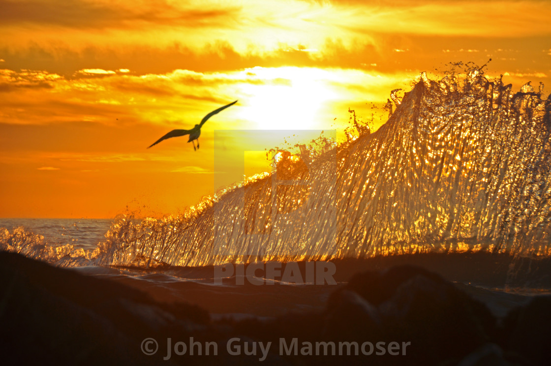 "SUNSET IN CALIFORNIA" stock image