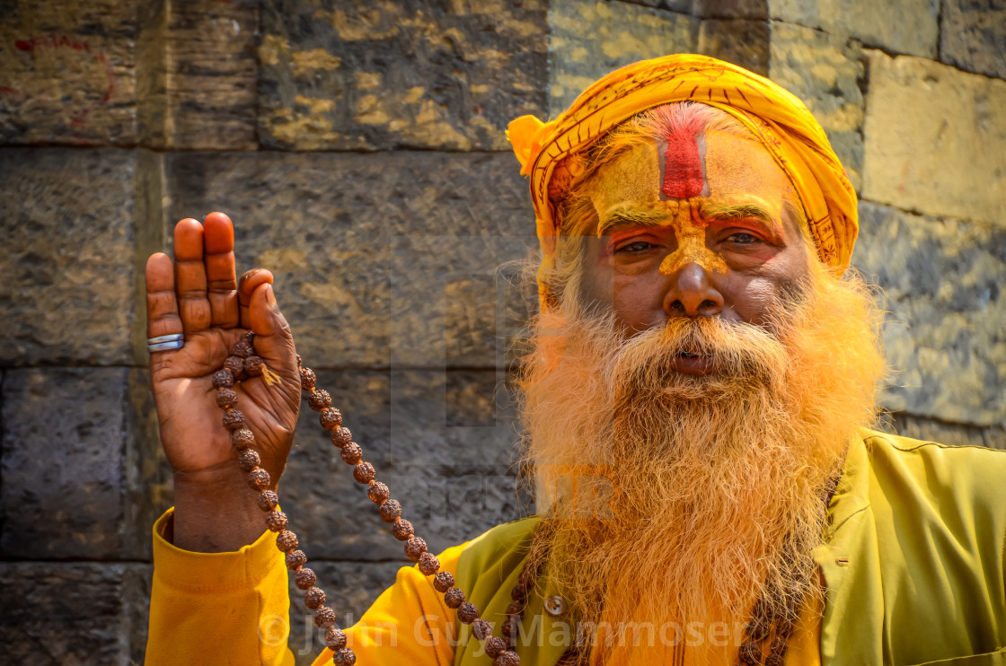 "HOLY MAN in INDIA" stock image