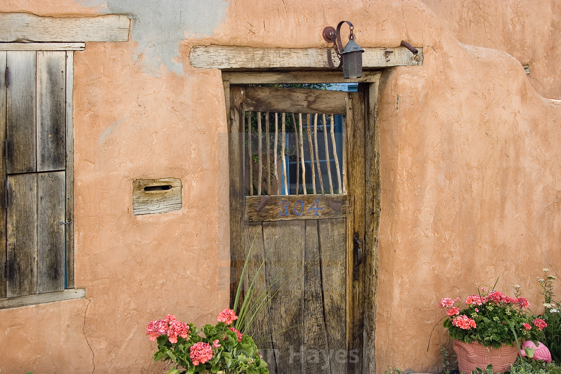 "Door, Santa Fe" stock image