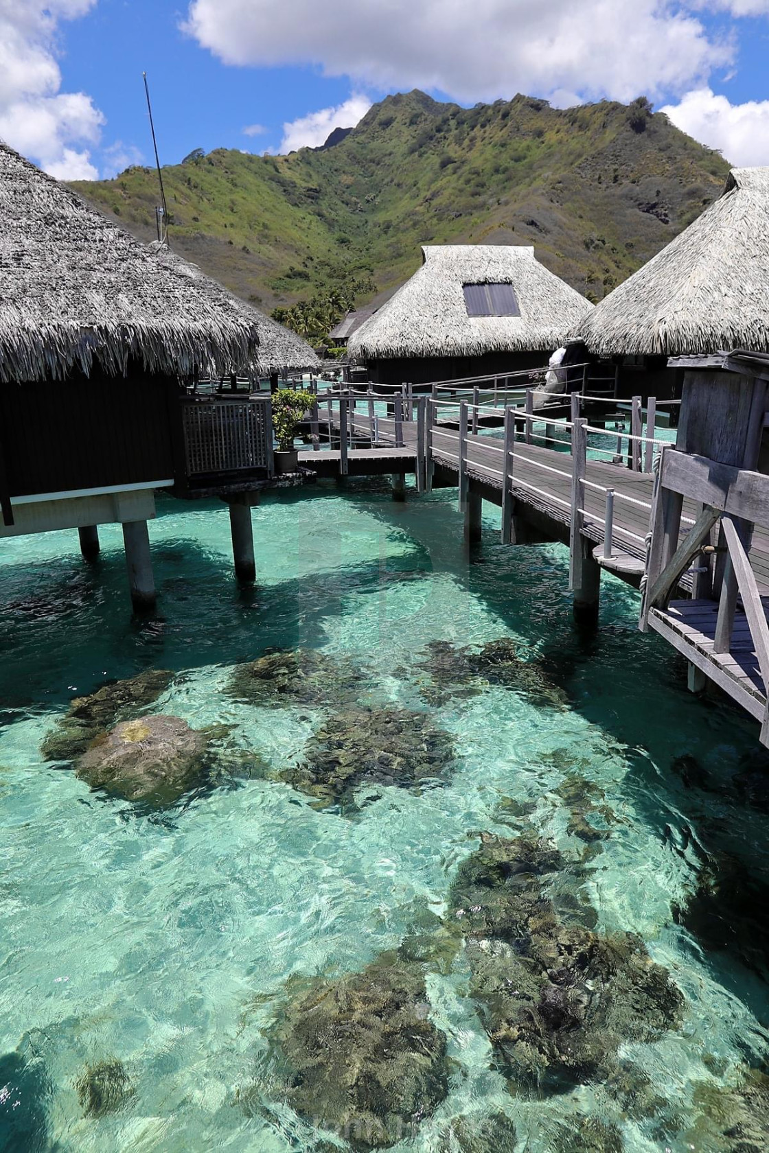 "Hilton Moorea, Tahiti" stock image