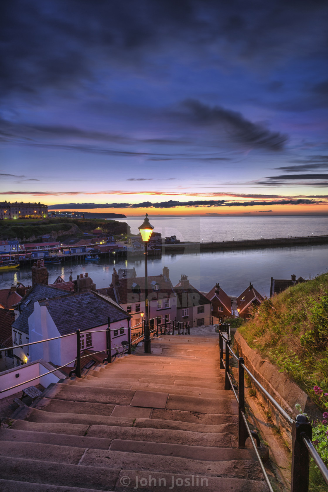 "Whitby 199 steps" stock image