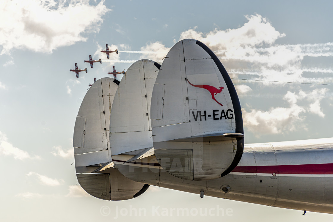 "Super Constellation Tail" stock image