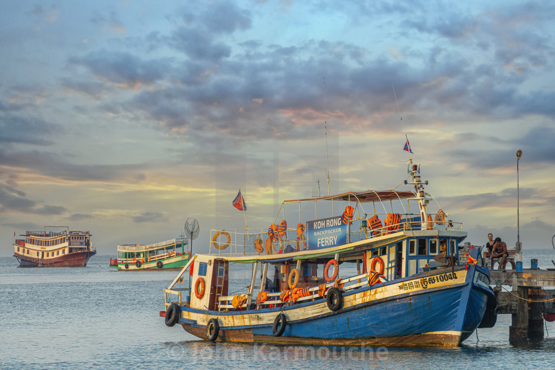 "Early Morning Ferry" stock image