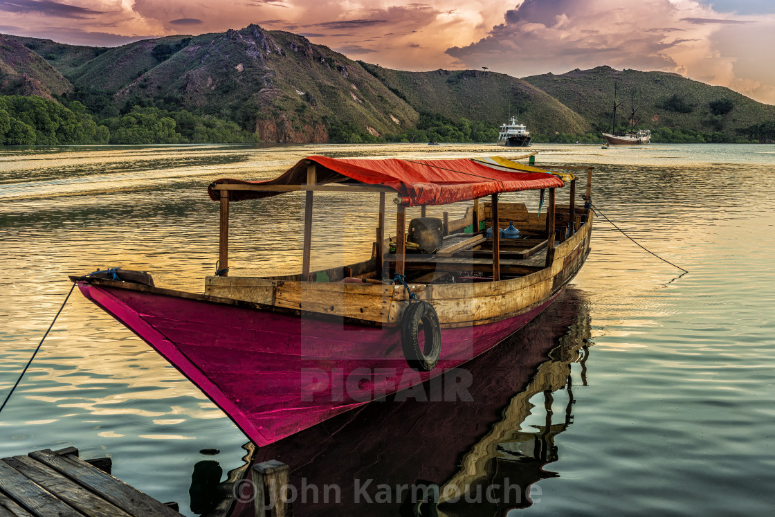 "Indonesian Fishing Boat" stock image