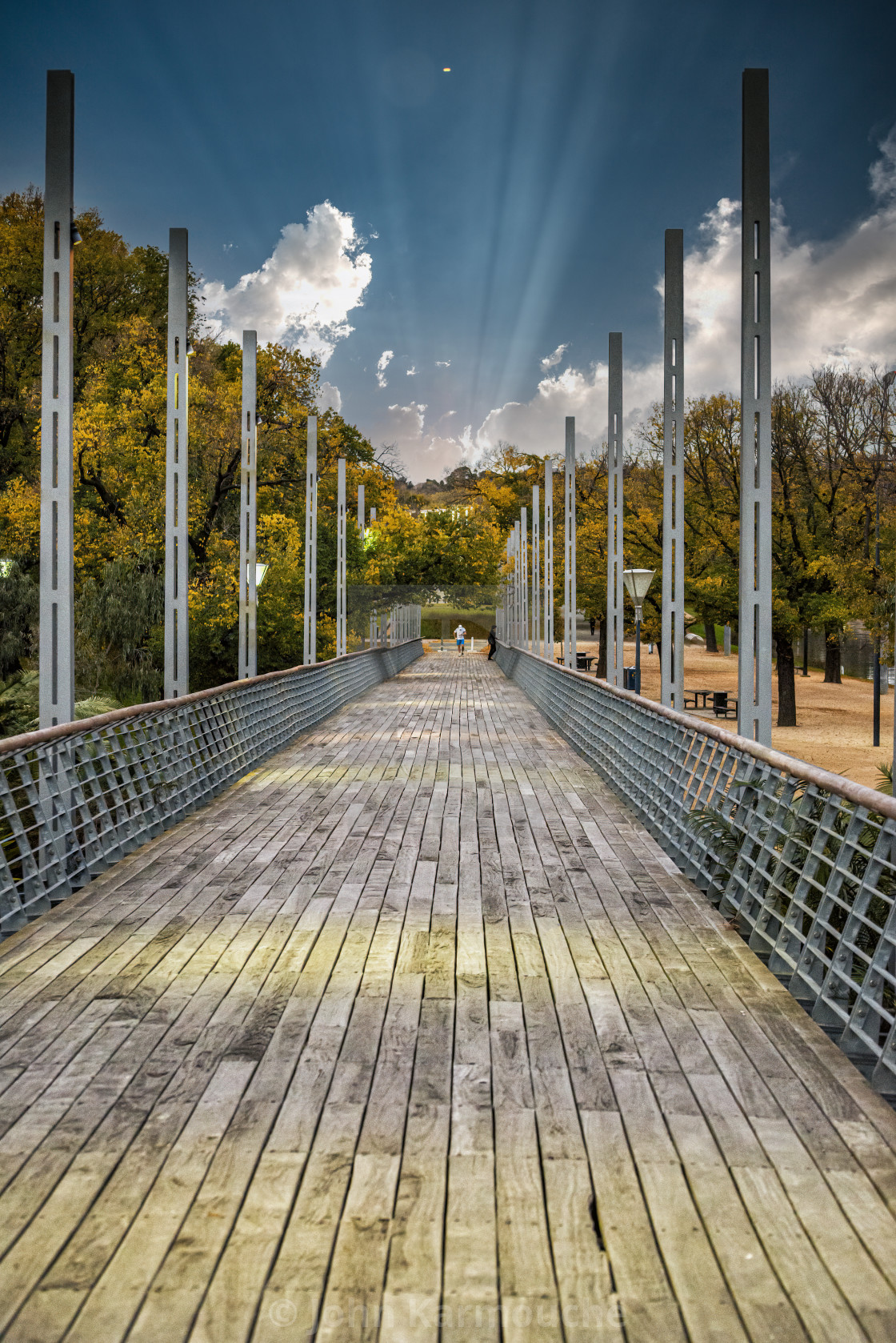 "Melbourne Walkway" by John Karmouche - $6.32 "Melbourne Walkway" stock image