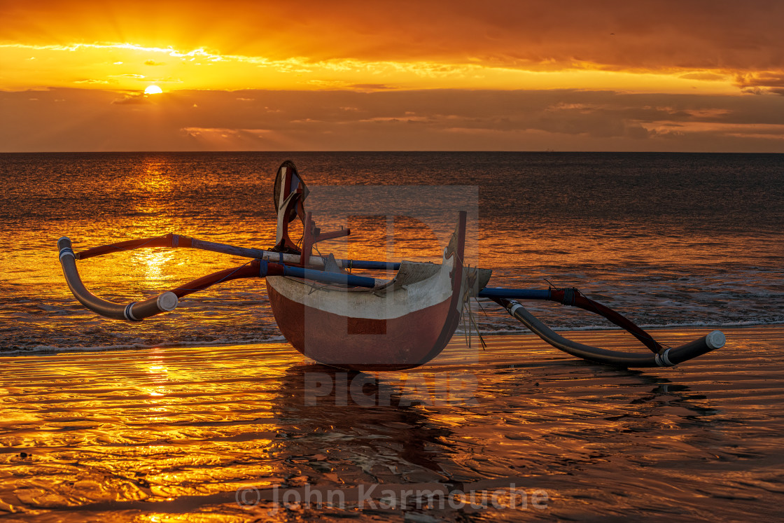 "Jimberan Bay Golden Hour" stock image