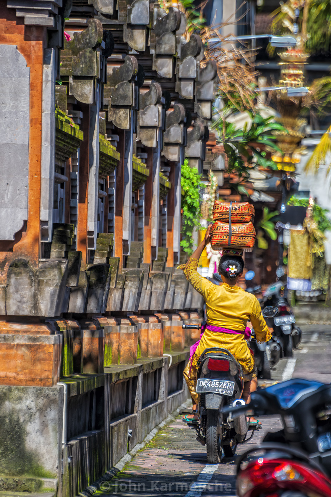 "Streetlife in Ubud" stock image