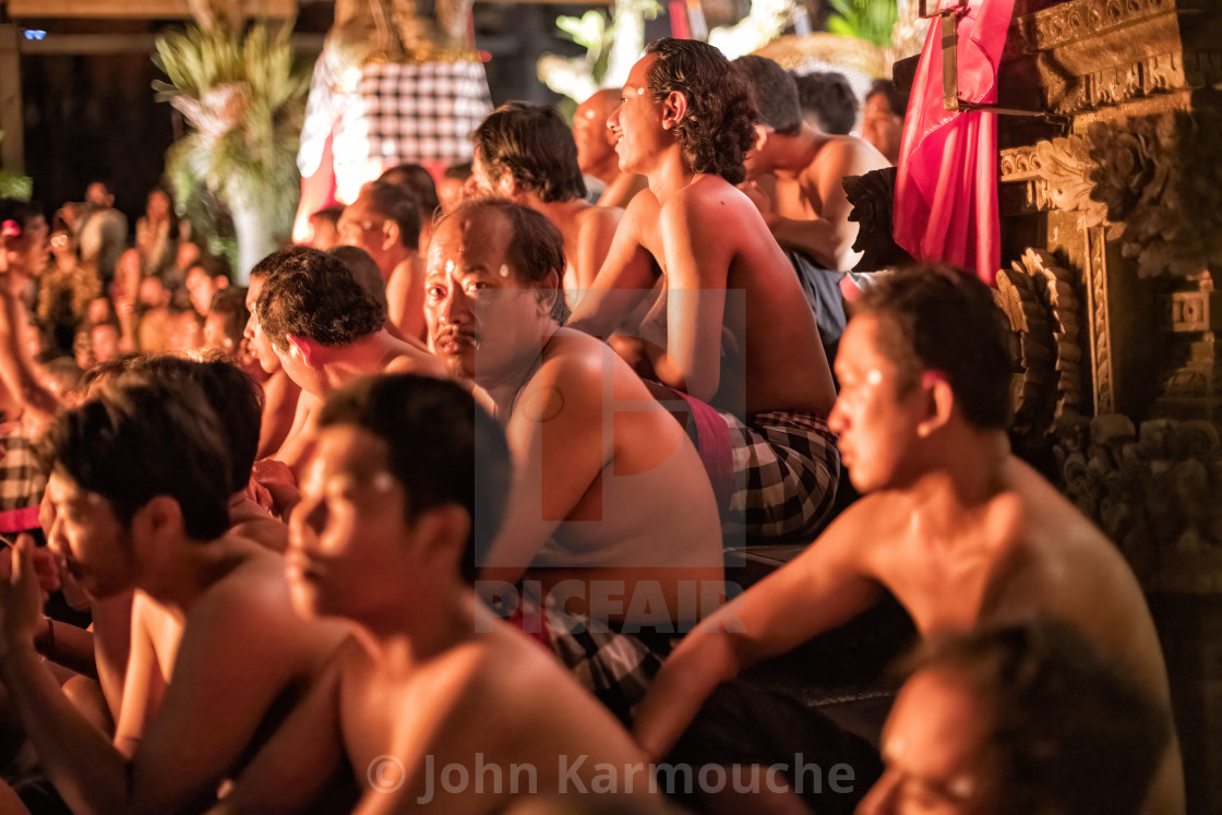 "Kecak Performers" stock image