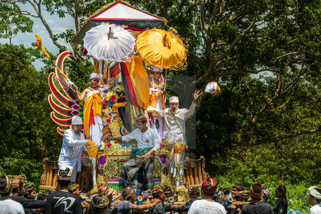 "Balinese Cremation Ceremony" stock image