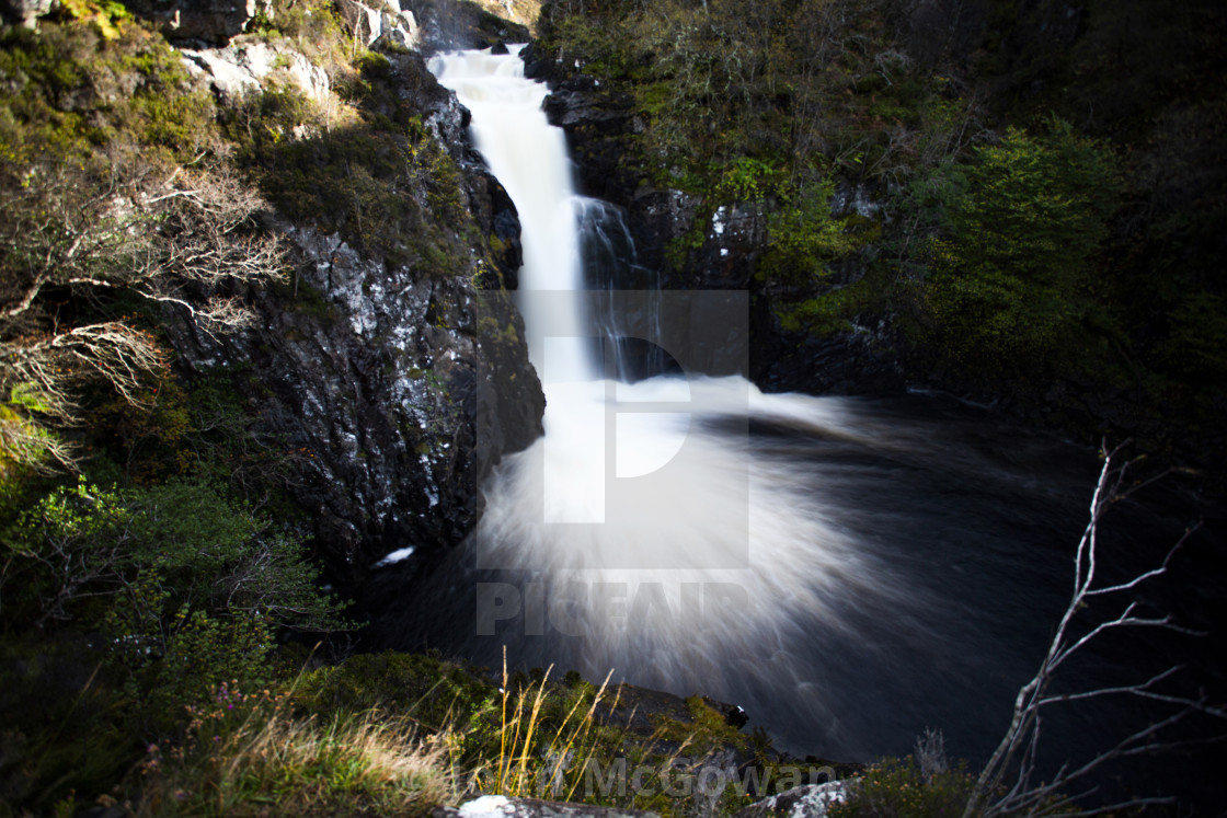 "Falls of Kirkaig, Scottish Highlands" stock image