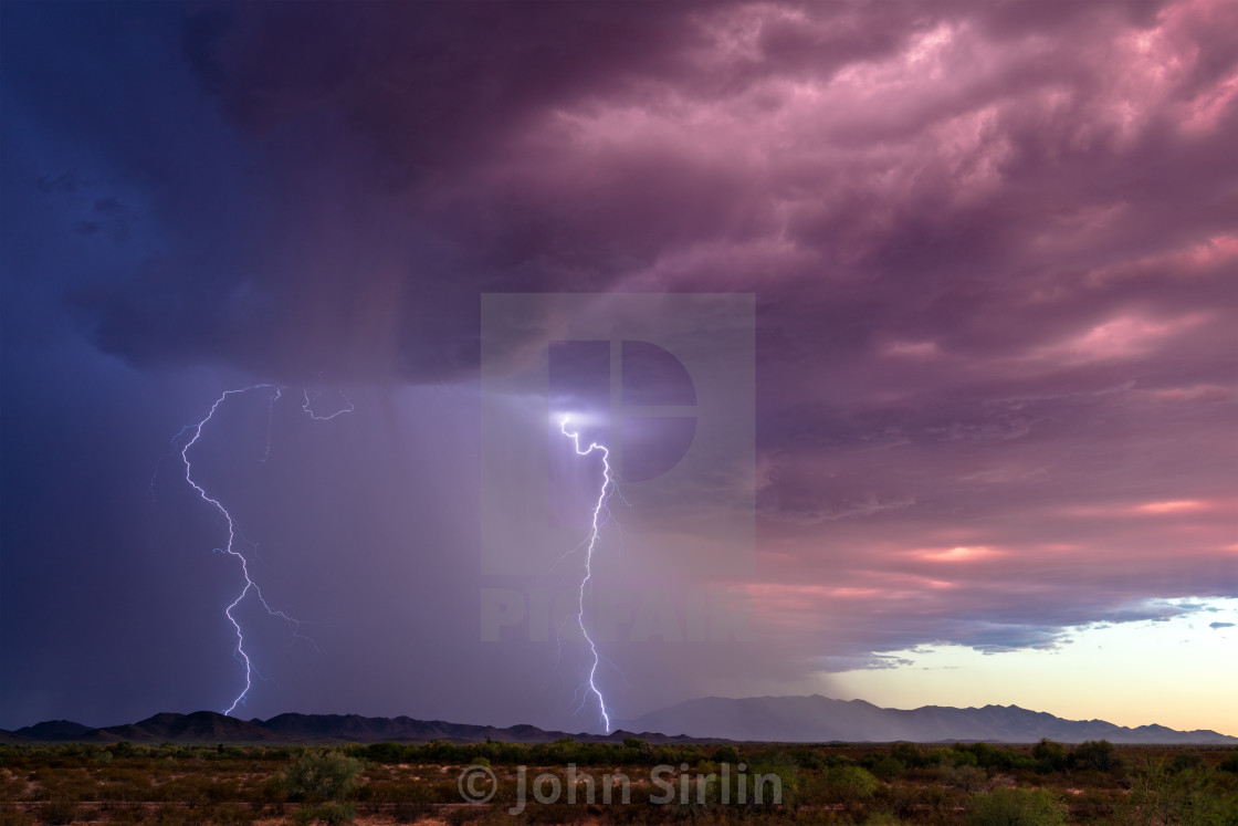 "Lightning storm" stock image