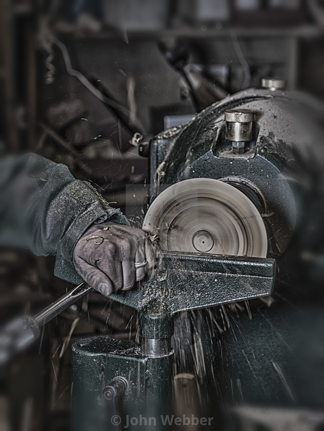 "Craftsman at work" stock image