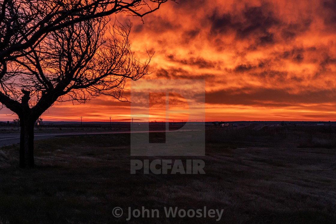 "Red Sunrise" stock image