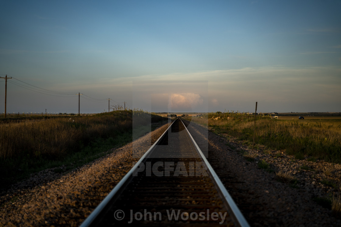 "Clouds in the Distance" stock image