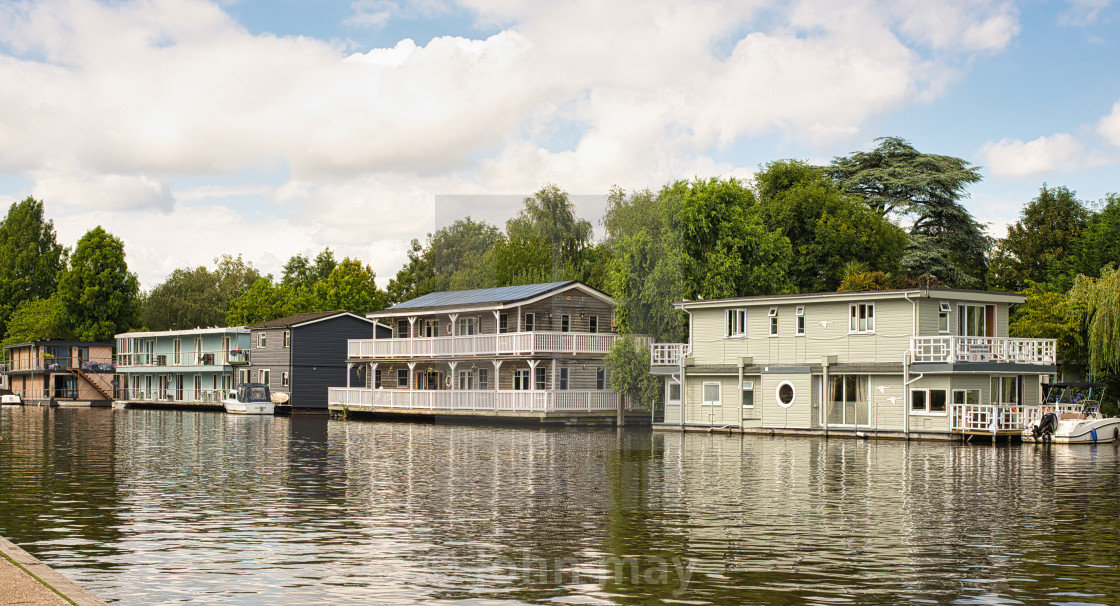 "House Boats" stock image