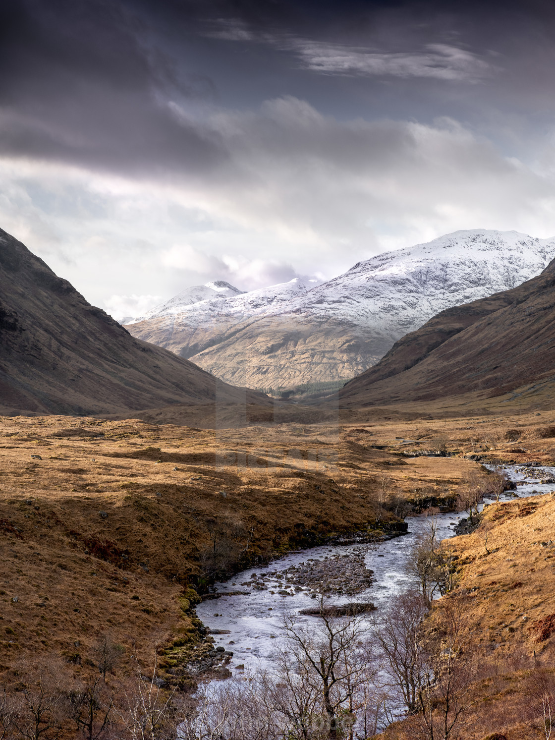 "Mid Winter, Glen Etive" by John webber - £18.00 "Mid Winter, Glen Etive" stock image