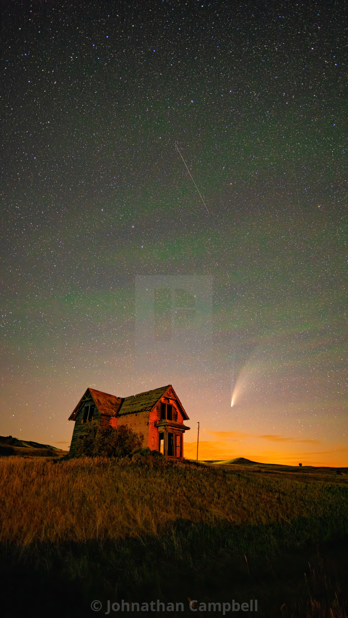 "Comet Neowise" stock image