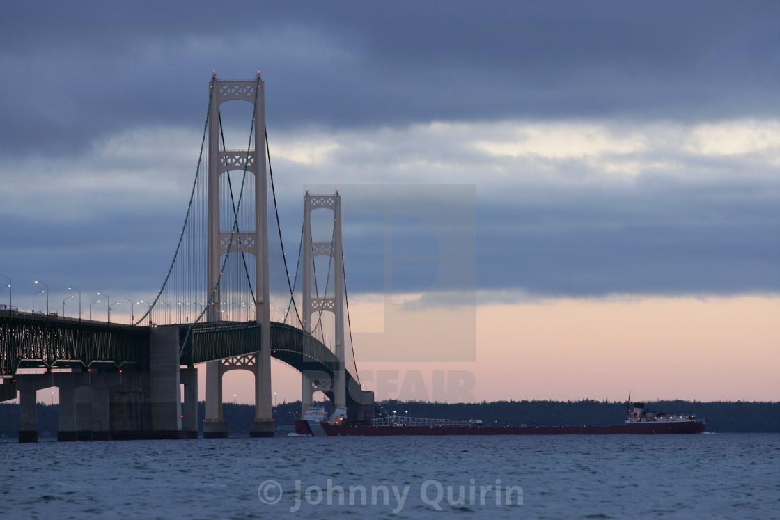 "Mackinac Bridge" stock image