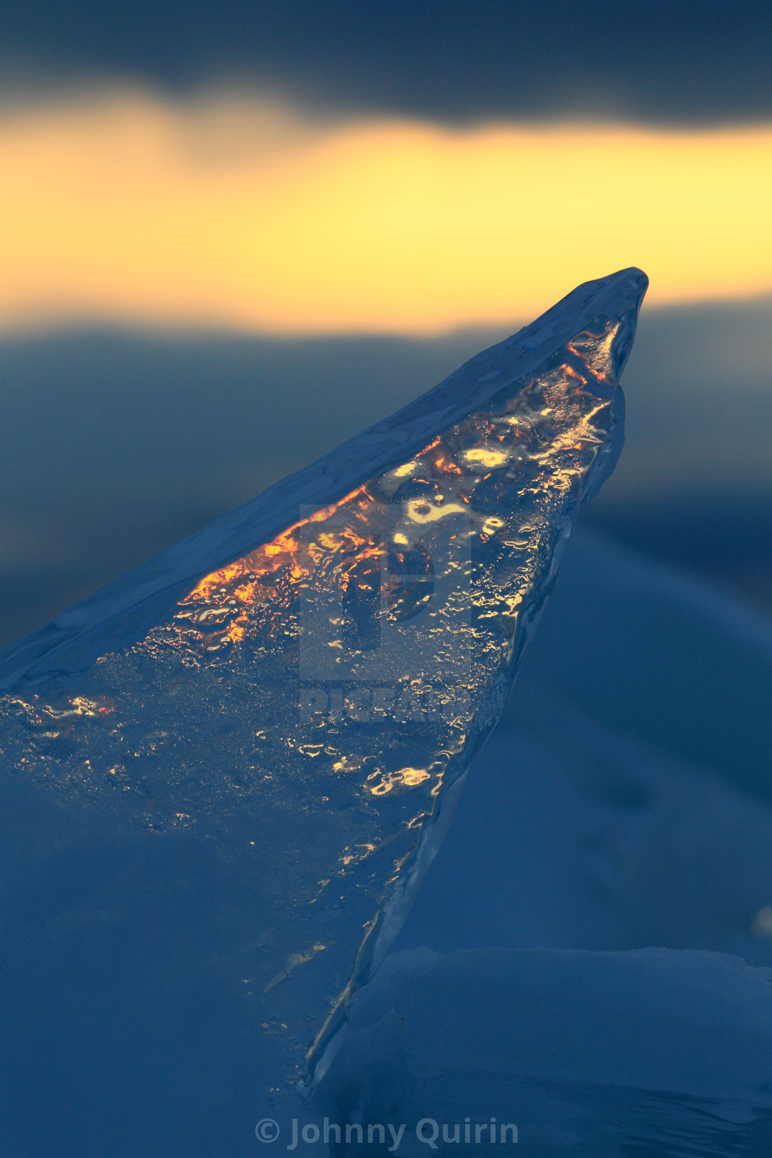 "Icicles on Lake Michigan" stock image