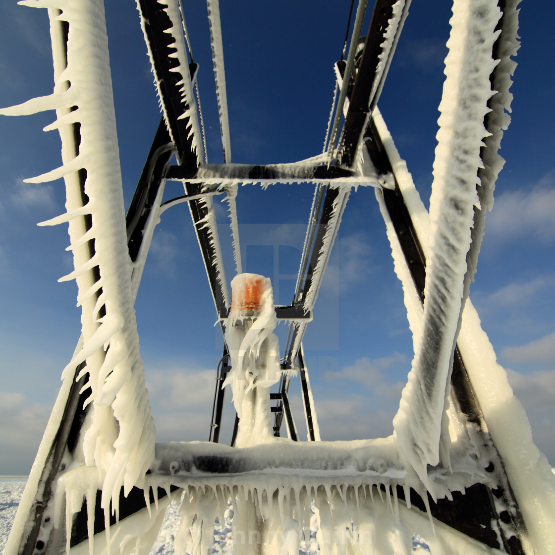 "Icy Light and Catwalk" stock image