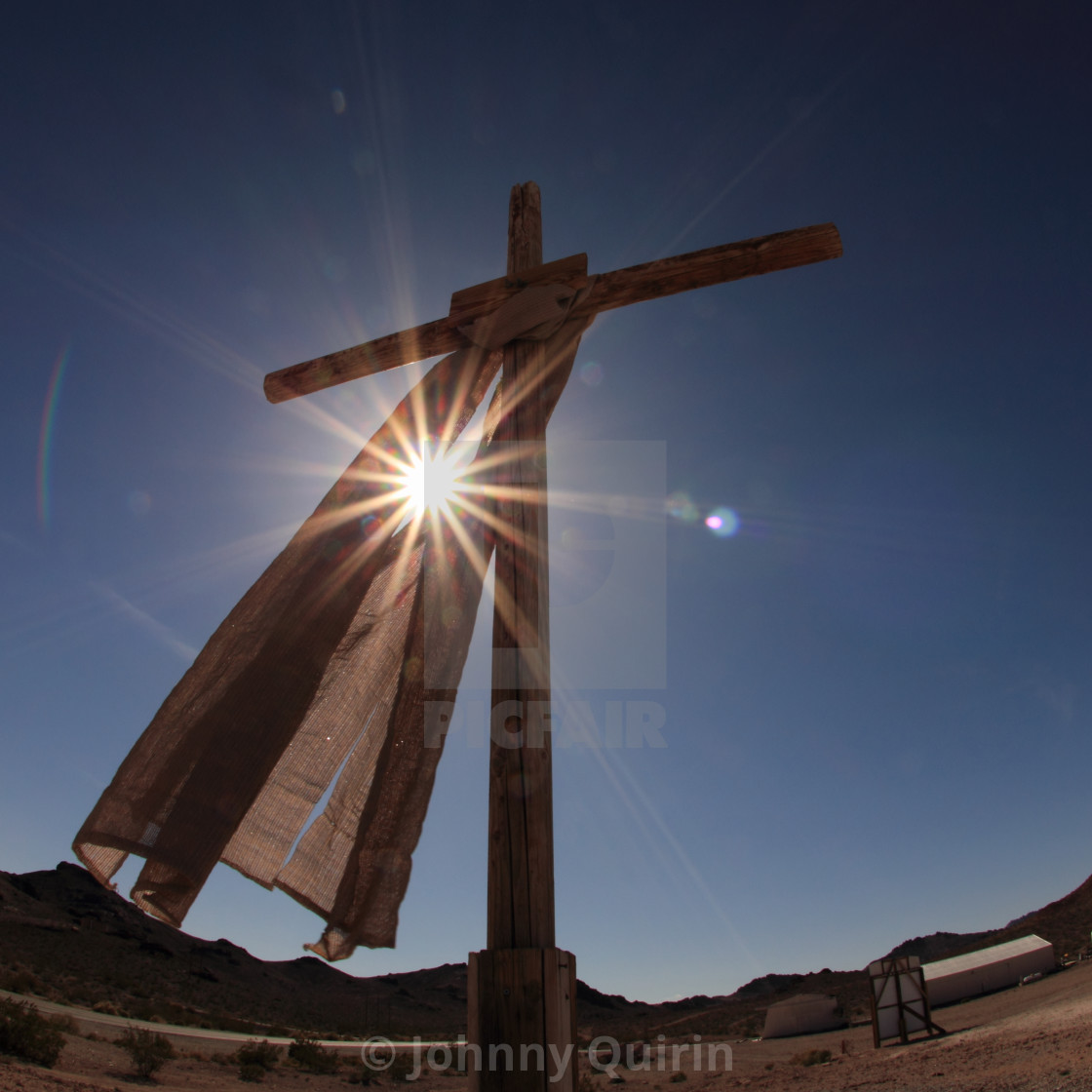 "Starburst Cross" stock image