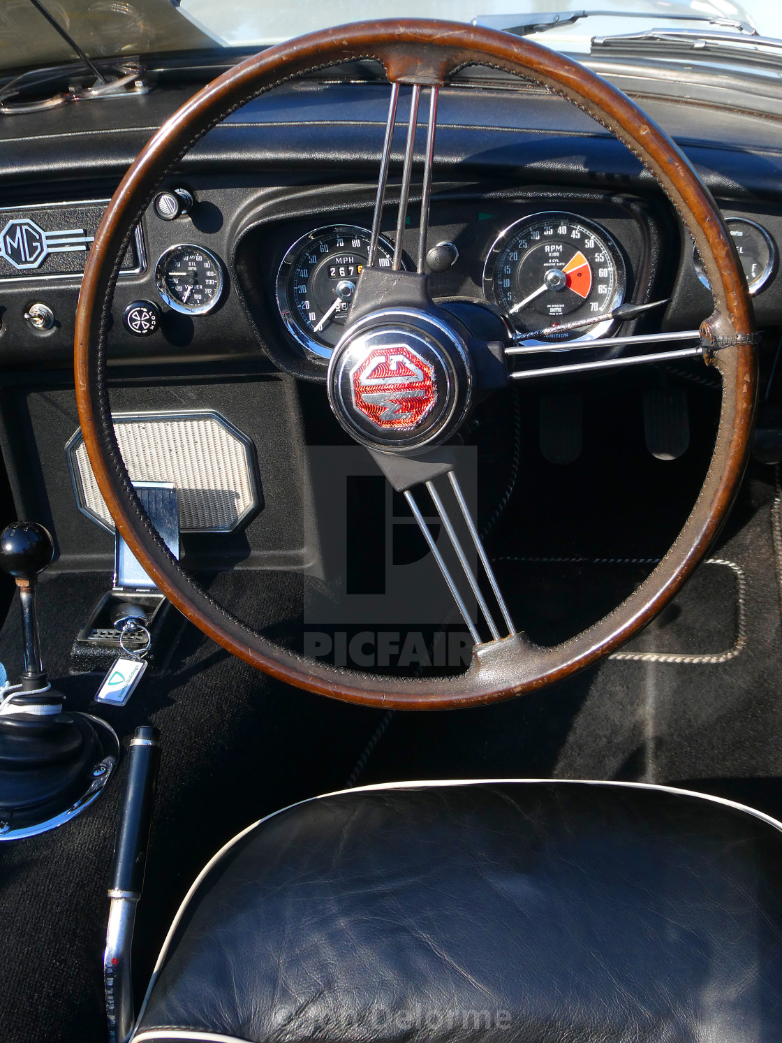 "MGC Vintage British Sportscar." stock image