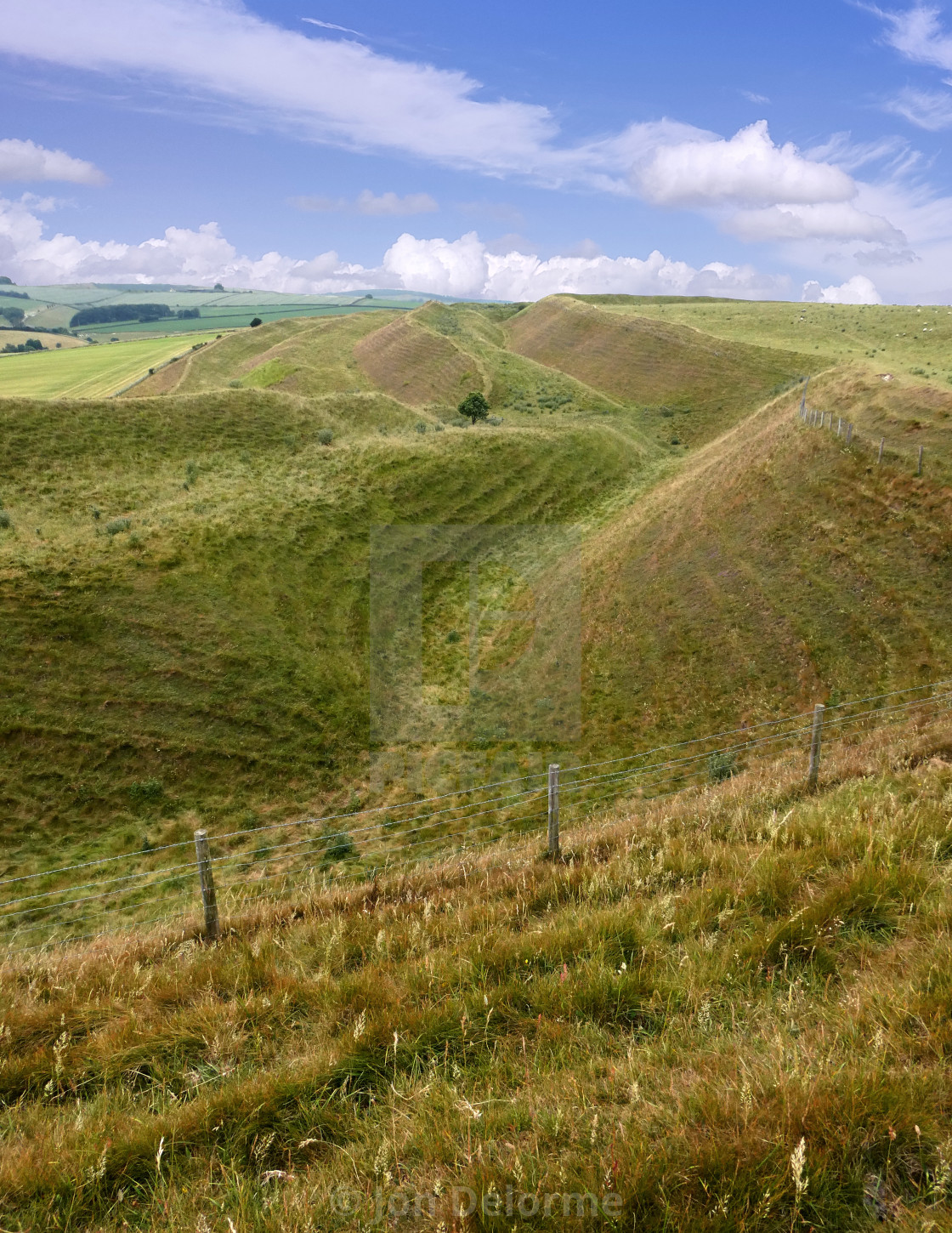 "Maiden Castle, Dorset. UK" stock image