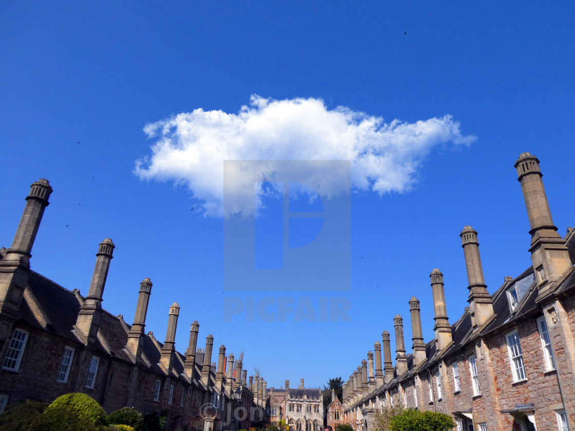 "Vicars Close, Wells, Somerset" stock image