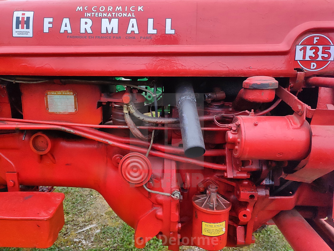 "Farmall Mccormick Tractor motor" stock image