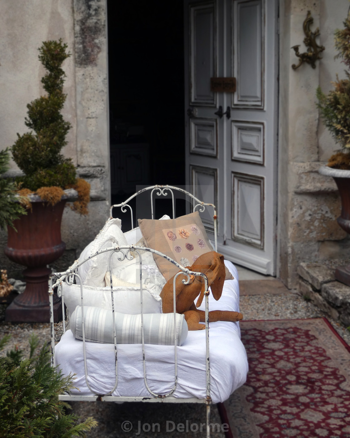 "Verteuille Sur Charente, Thrown outside." stock image