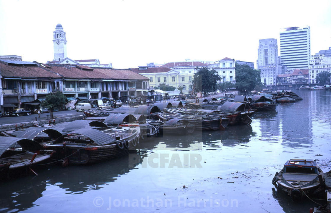 "Traditional Sampans on River Estuary & Warehouses" by Jonathan Harrison - $12.44 "Traditional Sampans on River Estuary & Warehouses" stock image
