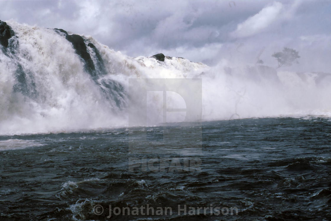 "El Parque Cachamay Waterfalls" by Jonathan Harrison - $12.44 "El Parque Cachamay Waterfalls" stock image
