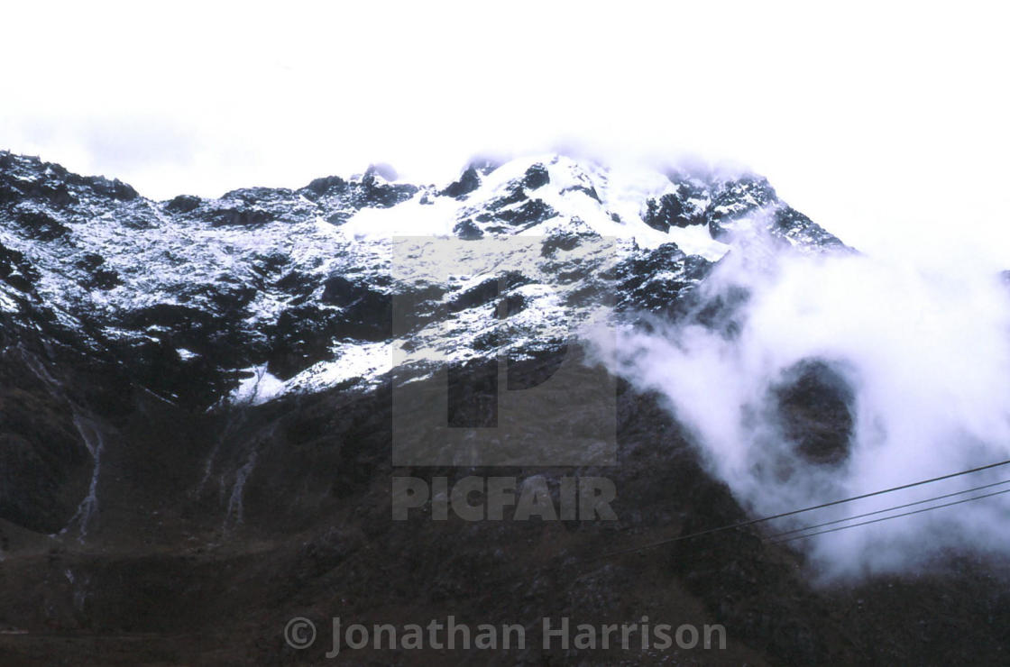 "Pico Bolivar & Swirling Clouds, Andes" by Jonathan Harrison - $12.44 "Pico Bolivar & Swirling Clouds, Andes" stock image