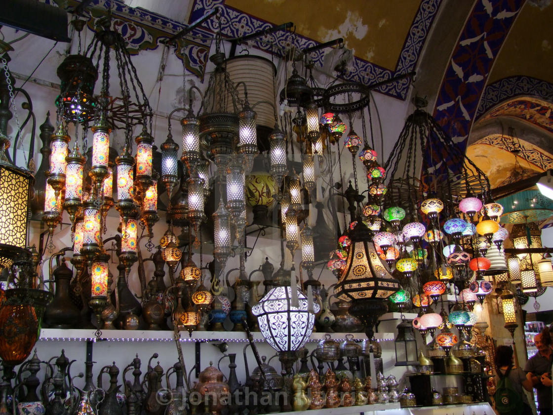 "Lamp Shop, Grand Bazaar" stock image