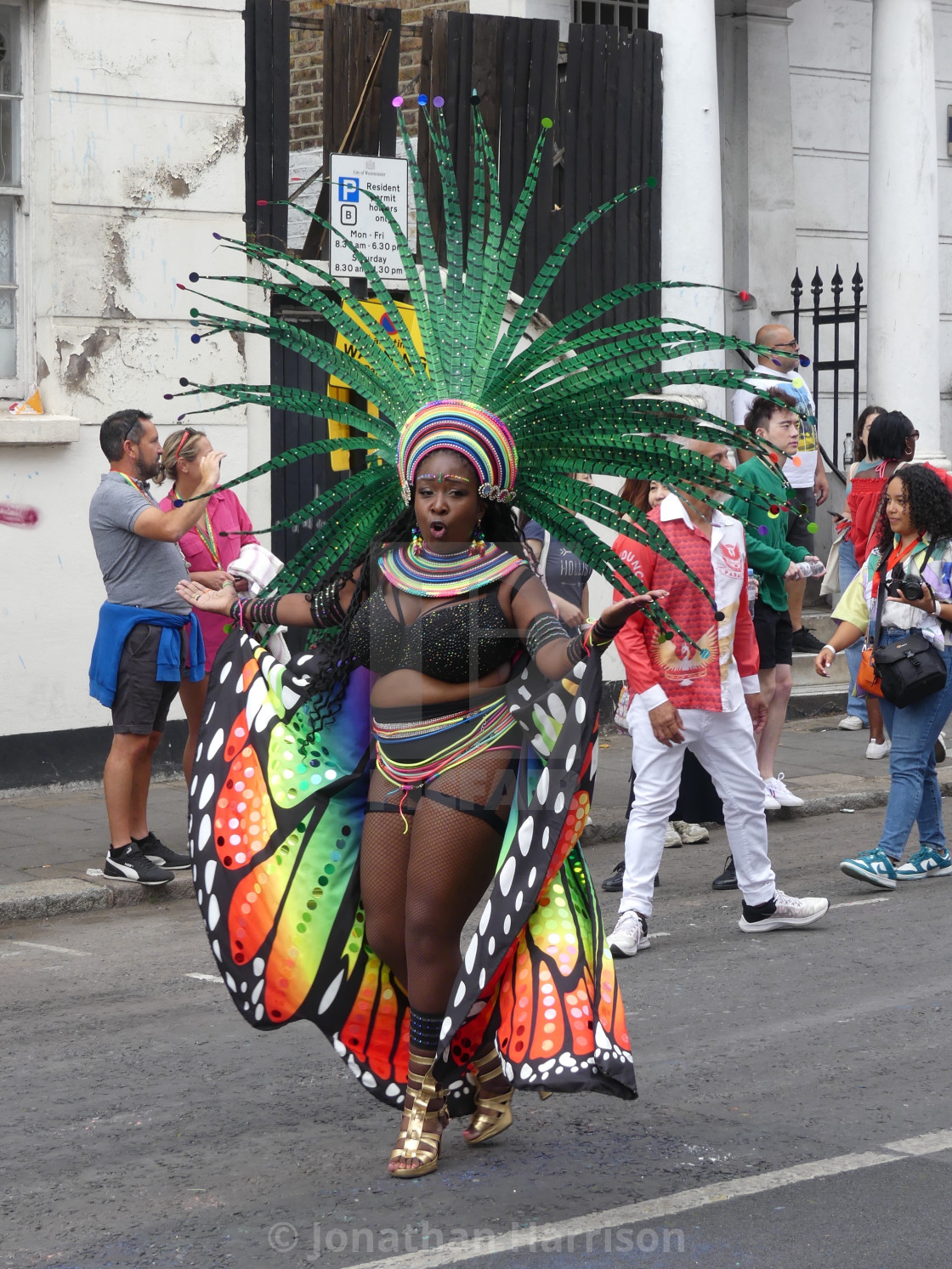 "Dancer, Nottinghill Carnival" stock image