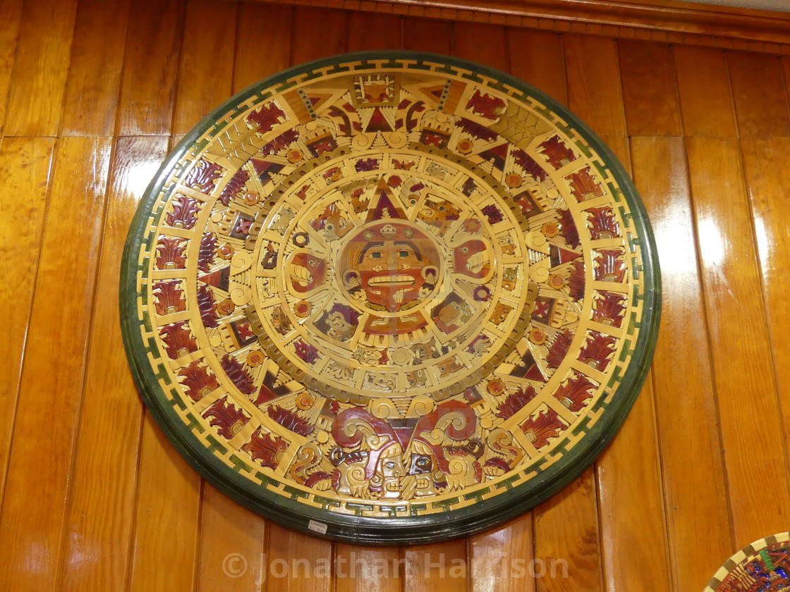 "Astrological Sun Disk, Teotihuacan, Mexico" by Jonathan Harrison - $6.11 "Astrological Sun Disk, Teotihuacan, Mexico" stock image